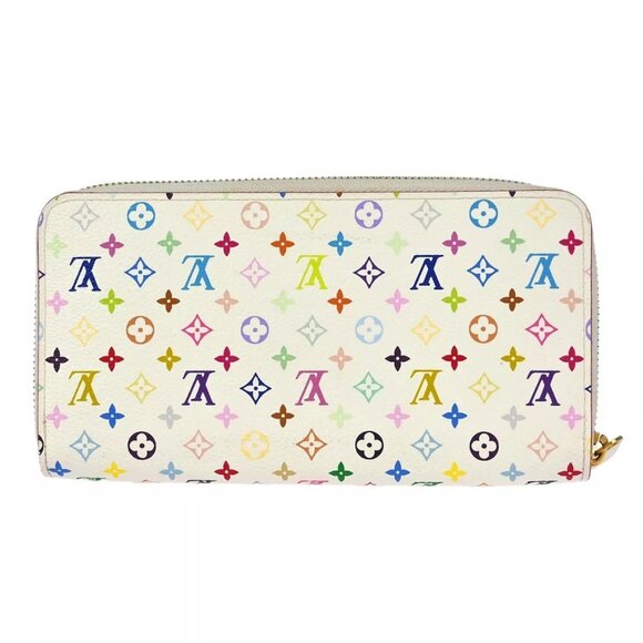Louis Vuitton White Multicolor Zippy Wallet M60241 CA4111 153886 - Picture 12 of 12